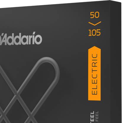 D'Addario XTB50105  XT Nickel Plated Steel Medium Long Scale Coated Bass Guitar Strings  50-105 Gauge