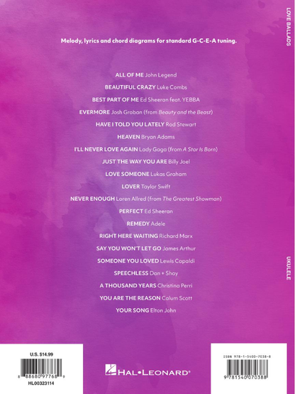 Love Ballads 20 Favorites to Strum and Sing on Ukulele