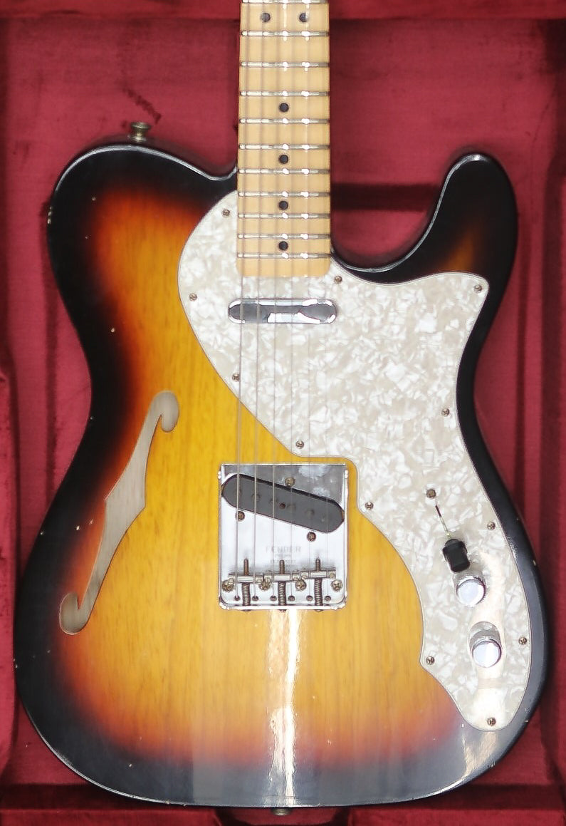 Fender Custom Shop 1968 Telecaster Thinline Journeyman Relic in 3 Color Sunburst