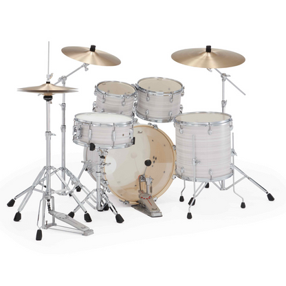 Pearl Export Plus 5-Piece Fusion Kit Drum Kit with Cymbal Pack in Slipstream White
