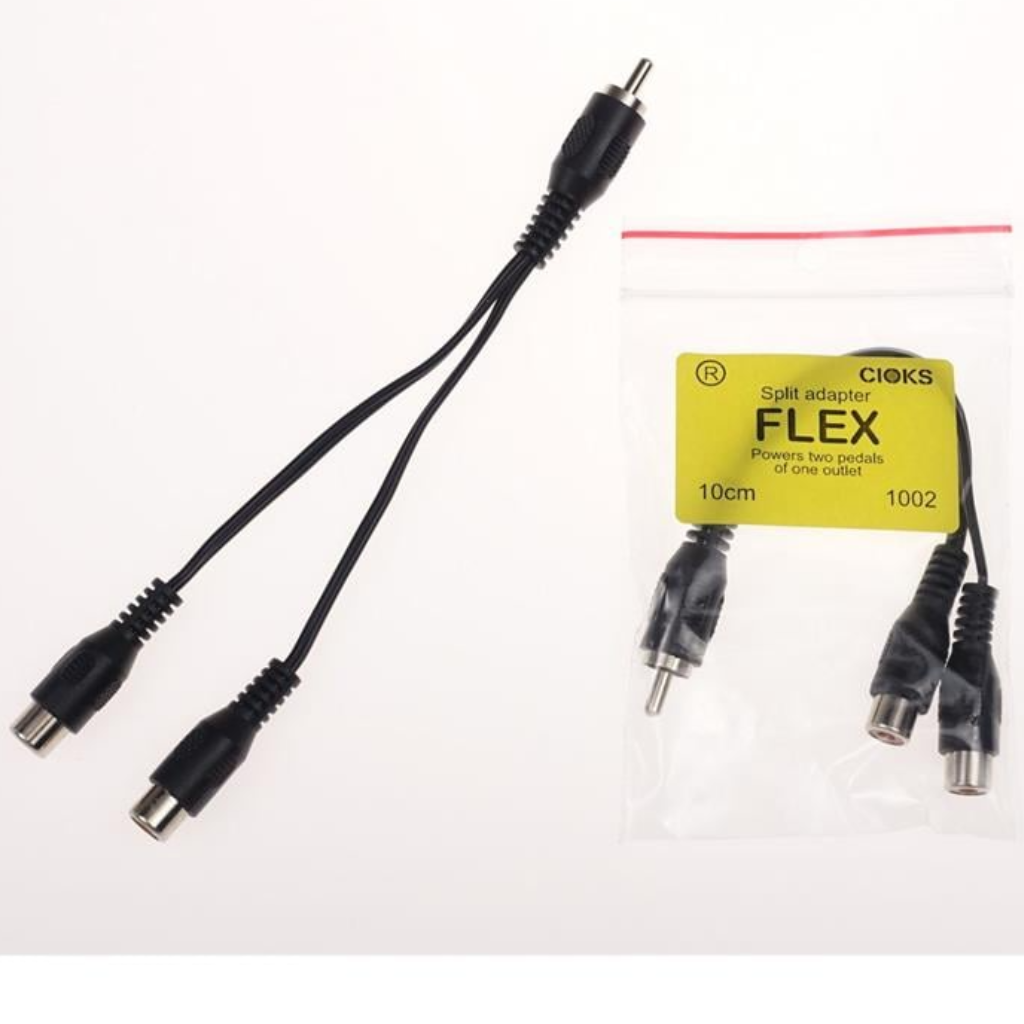 CIOKS 1002 Split Adapter Flex 10cm in Black