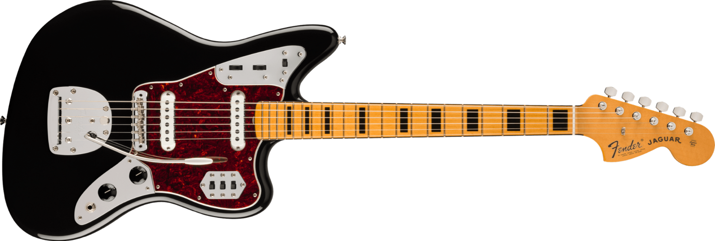 Fender Vintera II '70s Jaguar, Maple Fingerboard in Black