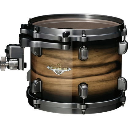 TAMA Starclassic Maple 4 Piece Drum Kits in Exotic Natural Pacific Walnut Burst and Smoked Black Nickel Hardware