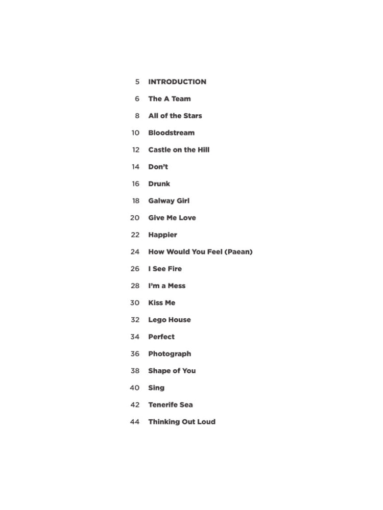 Ed Sheeran Super Easy Songbook