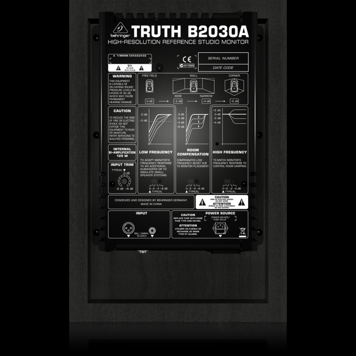 Behringer Truth B2030A Single 6" Studio Monitor