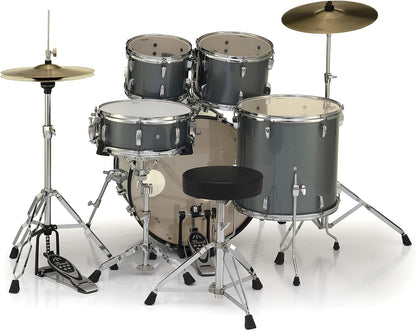 Pearl Roadshow PDRS525SCC706 5 Piece Drum Set in Charcoal Metallic