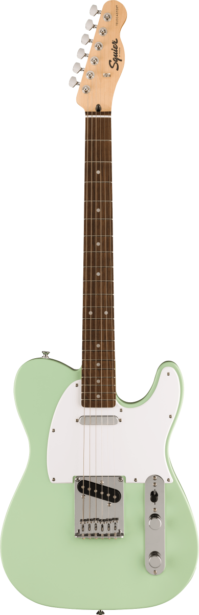 Squier FSR Squier Sonic Telecaster, Laurel Fingerboard, White Pickguard in Surf Green