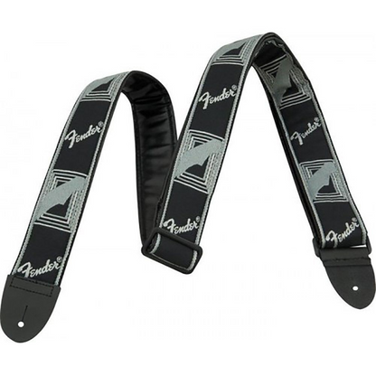 Fender 2" Monogrammed Straps in Black & Light And Grey & Dark And Grey