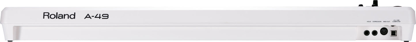 Roland A49 MIDI Keyboard Controller in Pearl White
