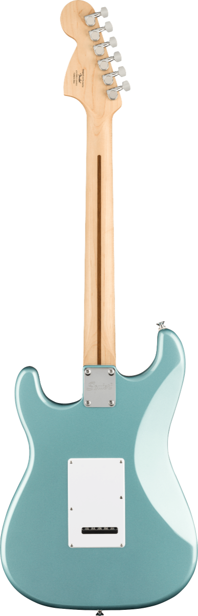 Squier FSR Affinity Series Stratocaster HSS, Laurel Fingerboard, White Pickguard in Ice Blue Metallic
