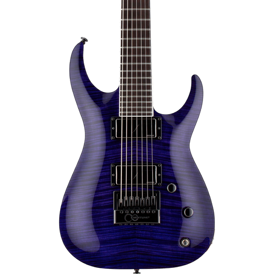 ESP LTD SH 7 EverTune Brian (Head) Welch Signature  Series 7 Strings Electric Guitar in See Thru Purple