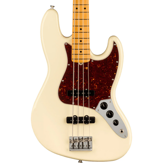 Fender American Professional II Jazz Bass®, Maple Fingerboard in Olympic White