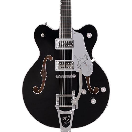 Gretsch G6636TSL Players Edition Silver Falcon Center Block Double Cut With String-Thru Bigsby® in Black