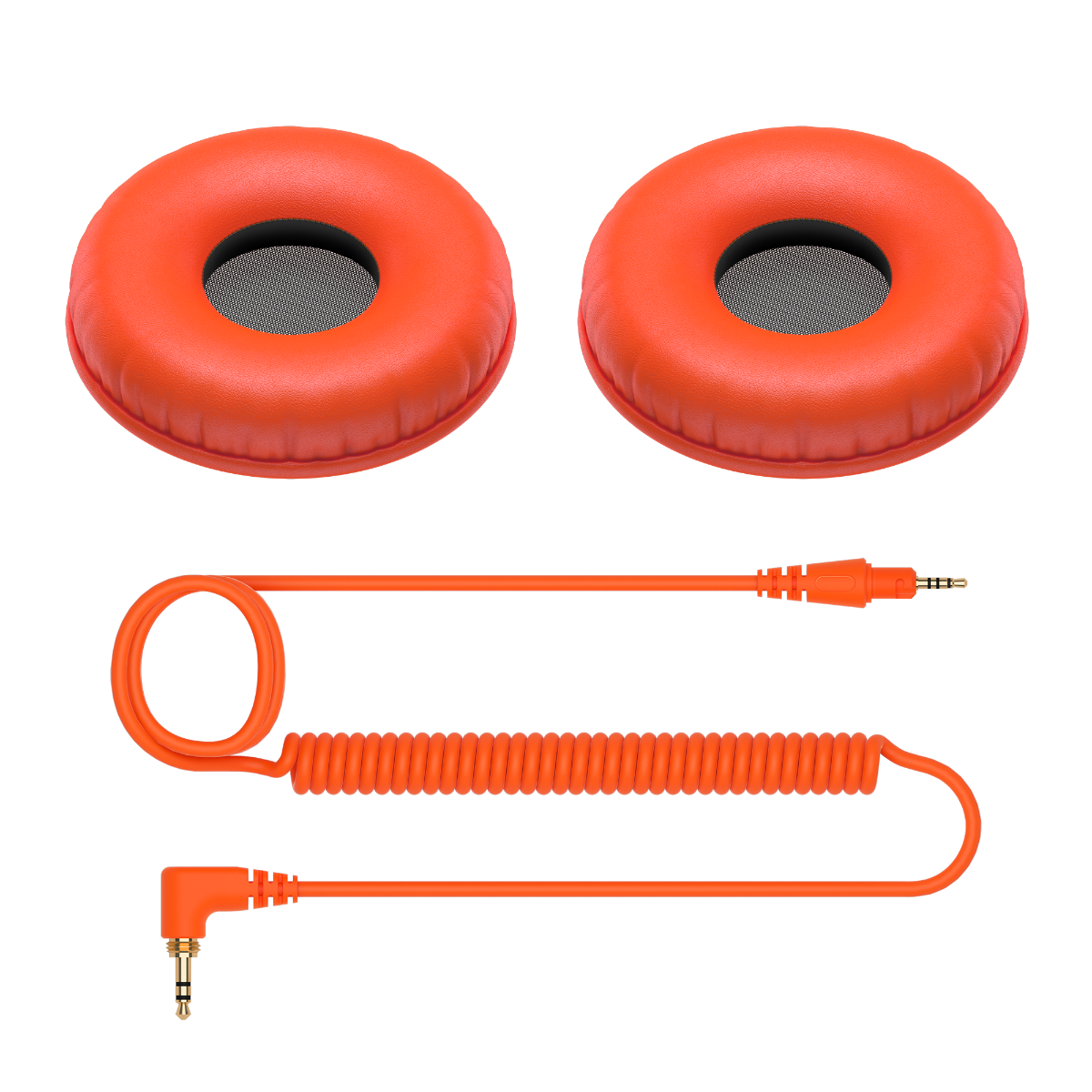 Pioneer DJ Coiled Cable And Ear Pads in Orange