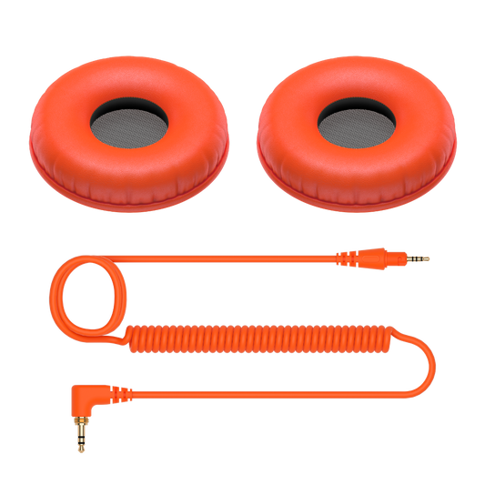 Pioneer DJ Coiled Cable And Ear Pads in Orange