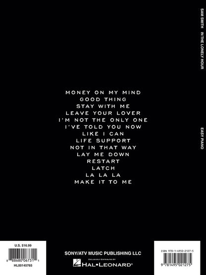 Sam Smith In The Lonely Hour Easy Piano