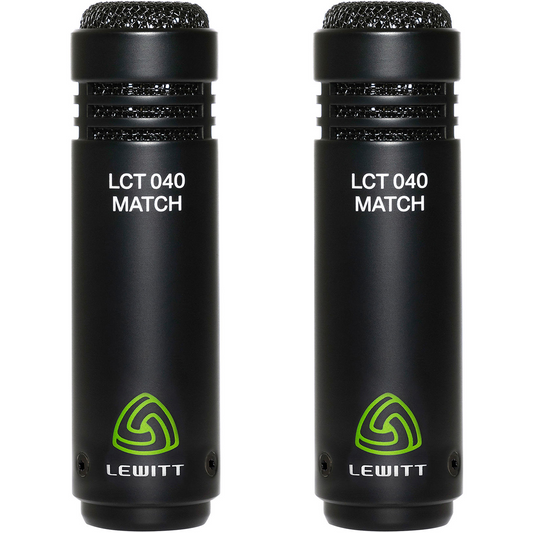 Lewitt LCT 040 Match Stereo Pair Condenser Instrument Microphones in Black