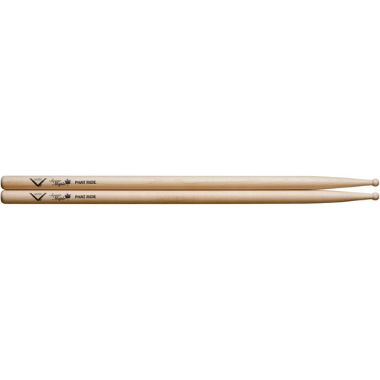 Vater VSMPTRW Sugar Maple Phat Ride Wood Tip Drum Sticks (Pair)