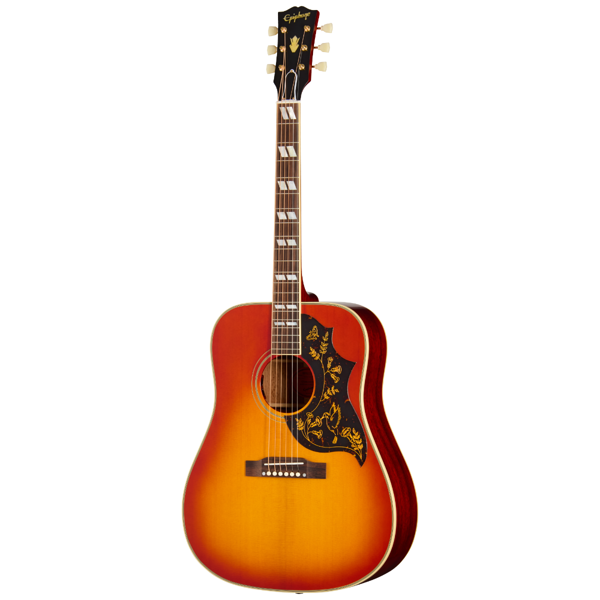 Epiphone 1960 Hummingbird Reissue Acoustic Electric Guitar in Heritage Cherry Sunburst
