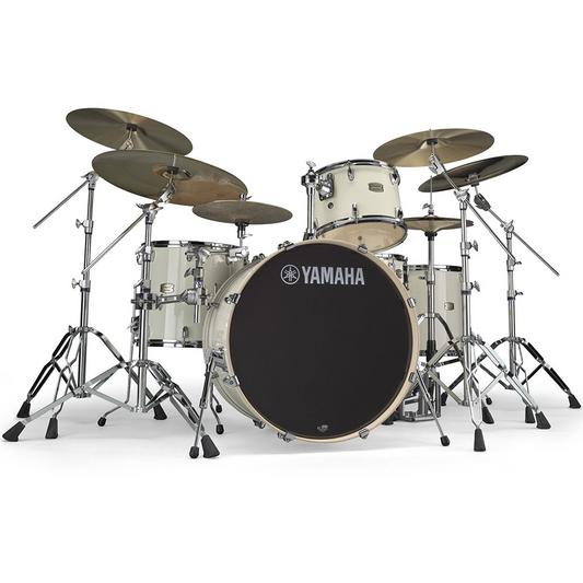 Yamaha Stage Custom Birch Euro 5-Piece Drum Kit in Classic White