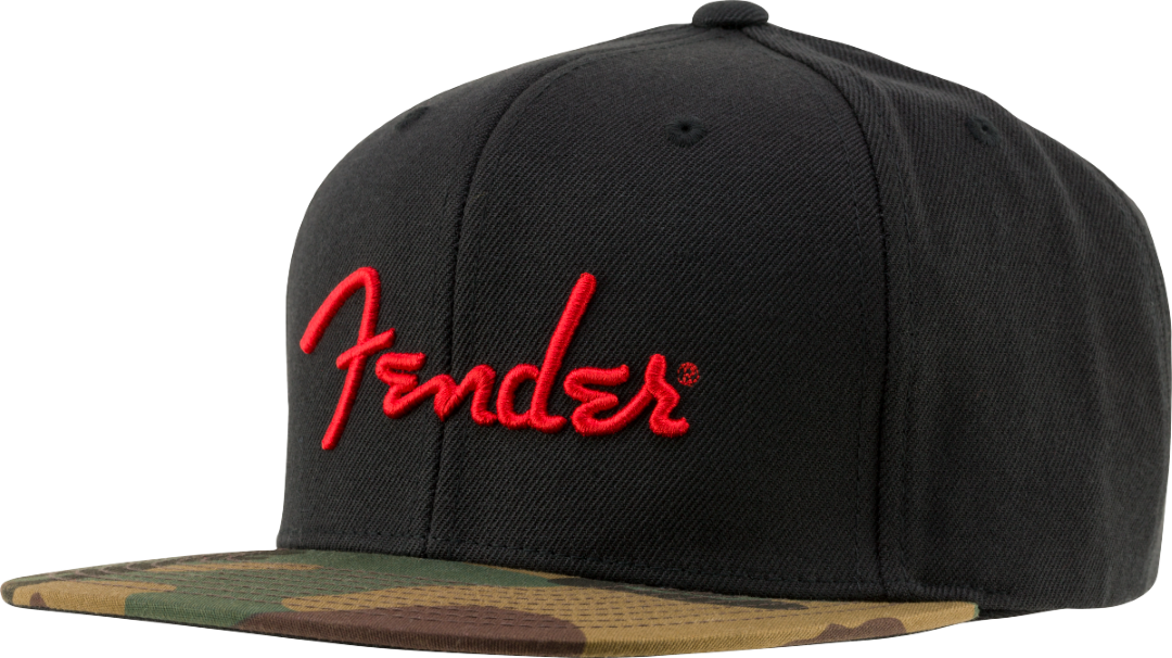 Fender Camo Flatbill One Size Fits Most Hat in Camo