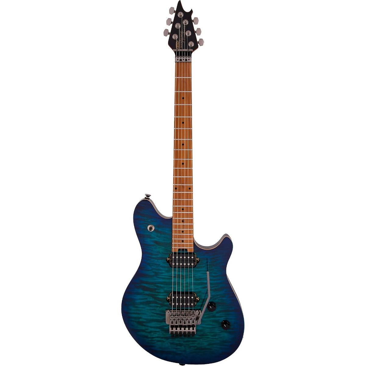 EVH Wolfgang WG Standard QM Electric Guitar in Chlorine Burst