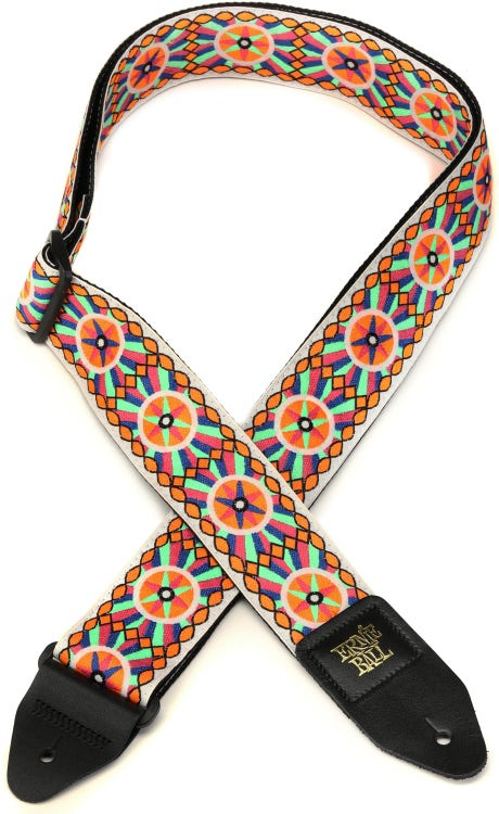 Ernie Ball Classis Jacquard Guitar Or Bass Strap in Candy Sun