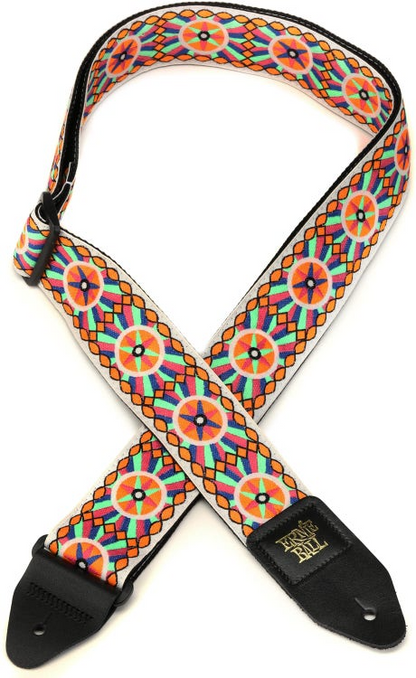 Ernie Ball Classis Jacquard Guitar Or Bass Strap in Candy Sun