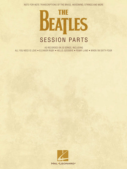 The Beatles Session Parts Transcribed Softcover