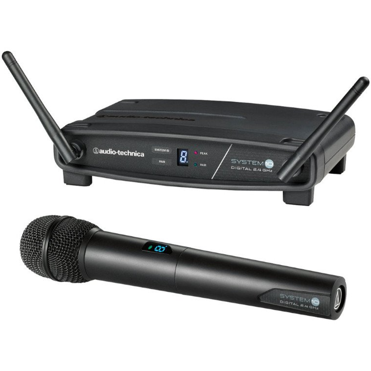 Audio-Technica Handheld Microphone System (Inc. ATW-R1100 Receiver + ATW-T1002 Handheld Transmitter)