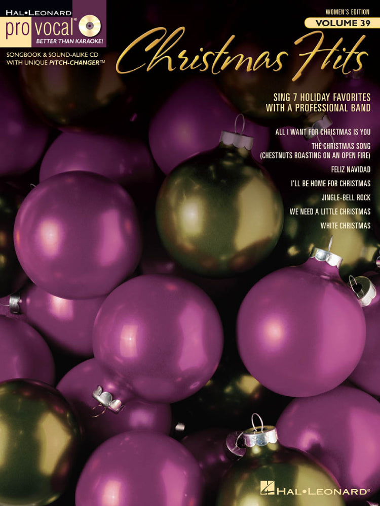 Christmas Hits Pro Vocal Women's Edition Volume 39 BK/CD