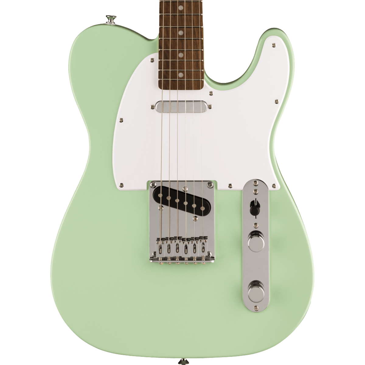 Squier FSR Squier Sonic Telecaster, Laurel Fingerboard, White Pickguard in Surf Green