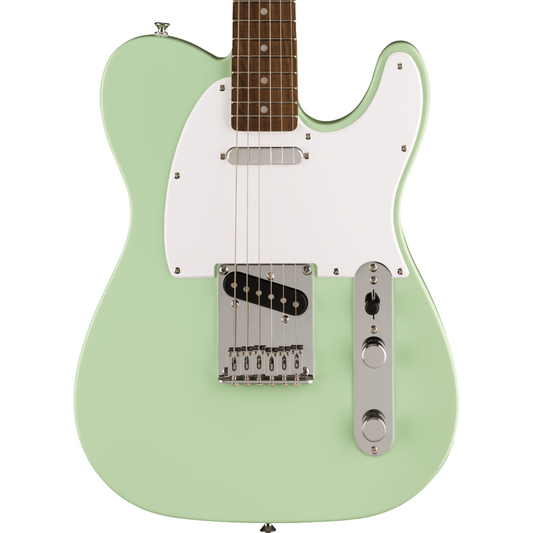 Squier FSR Squier Sonic Telecaster, Laurel Fingerboard, White Pickguard in Surf Green