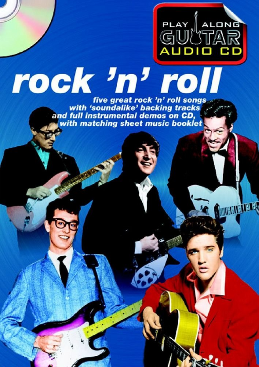 Play Along Guitar Audio CD Rock N Roll Book & CD