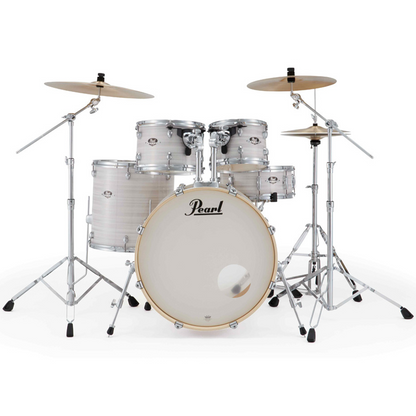 Pearl Export Plus 5-Piece Fusion Plus Drum Kit with Cymbal Pack in Slipstream White