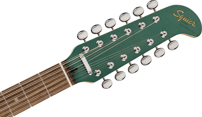 Squier FSR Paranormal Jazzmaster XII, Laurel Fingerboard, Mint Pickguard, Matching Headstock in Sherwood Green