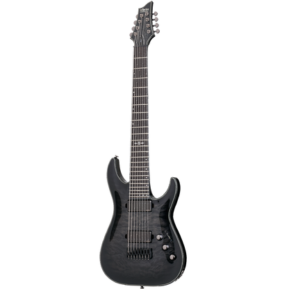 Schecter Hellraiser Hybrid C 8 8 String in Trans Black Burst