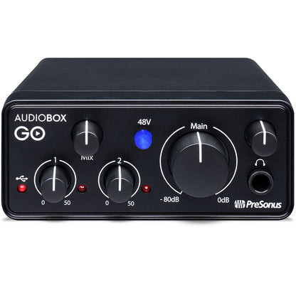 PreSonus AudioBox GO Compact 2x2 USB Audio Interface