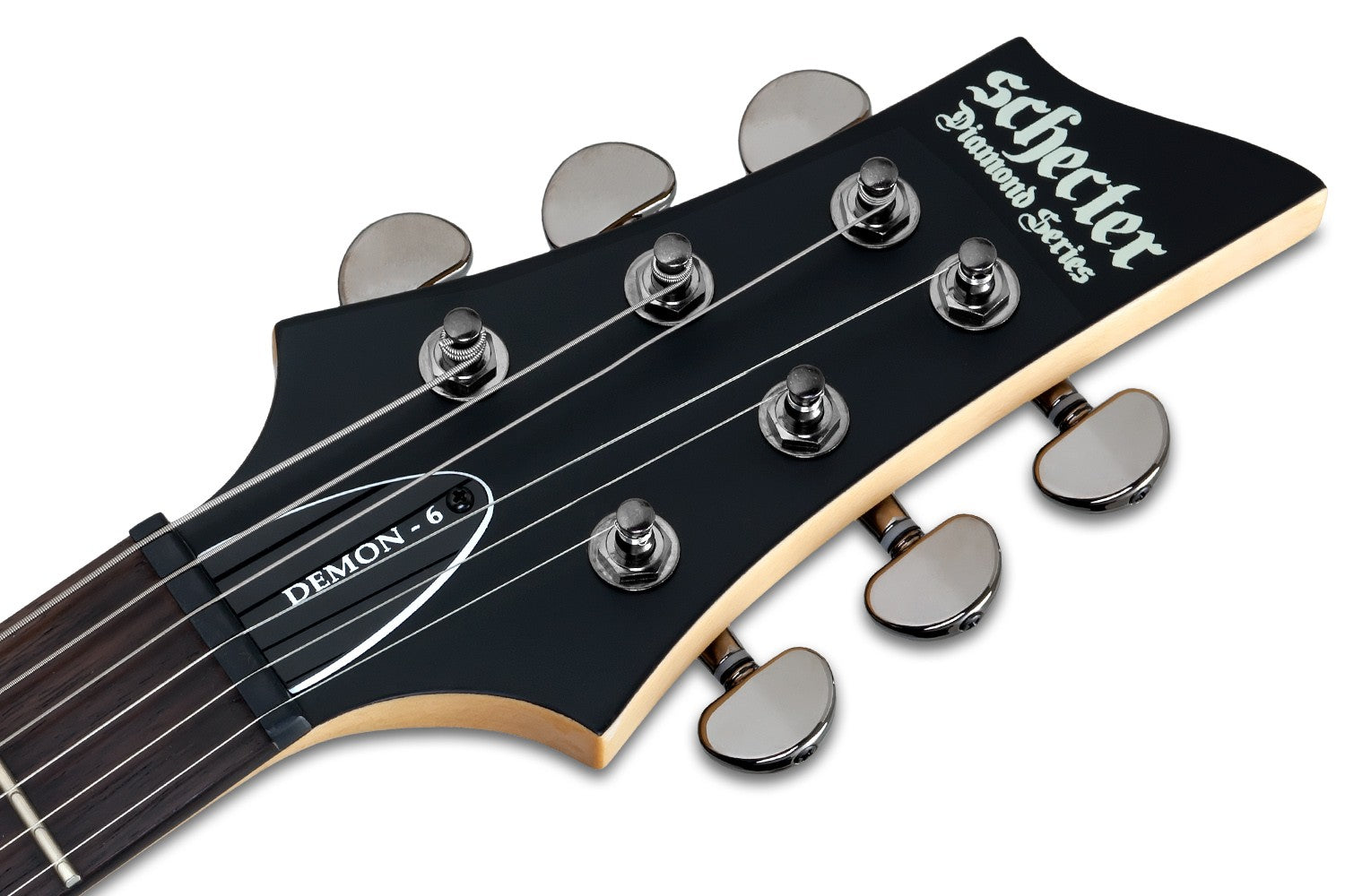 Schecter Demon 6 in Aged Black Satin – Billy Hyde Music