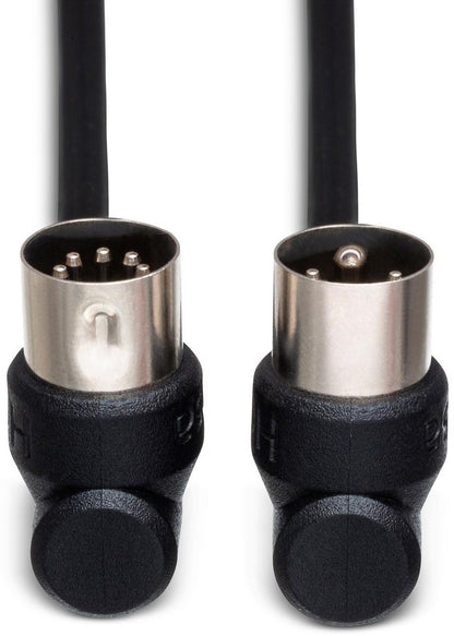 HOSA MID310RR MIDI Cable Right Angle 5 Pin DIN to Same 10Ft