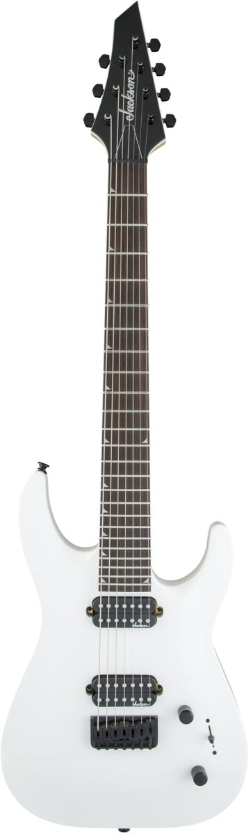 Jackson JS Series Dinky Arch Top JS32 7 DKA HT 7 String in Snow White