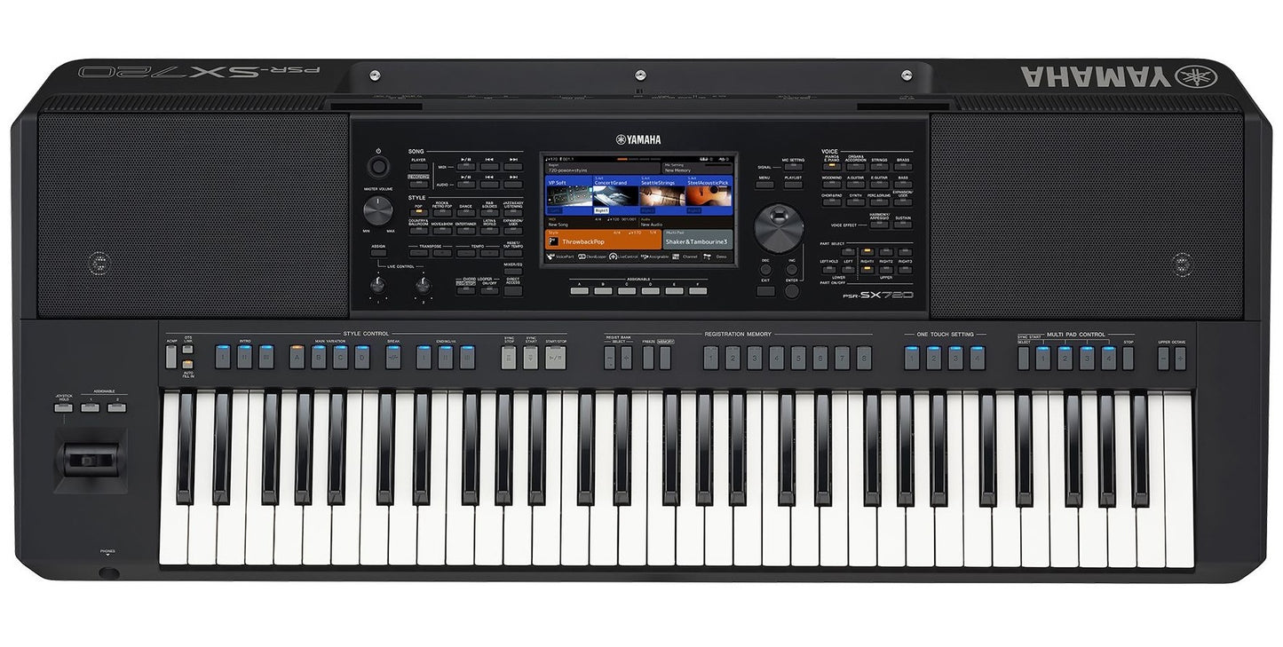 Yamaha PSR-SX720 61 Key Digital Arranger Keyboard in Black