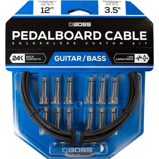 Boss Solderless Pedalboard Cable Kit 12 Connectors