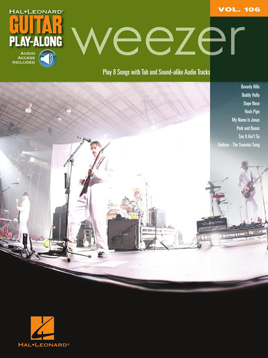 Weezer Guitar Playalong Volume 106 BK/OLA