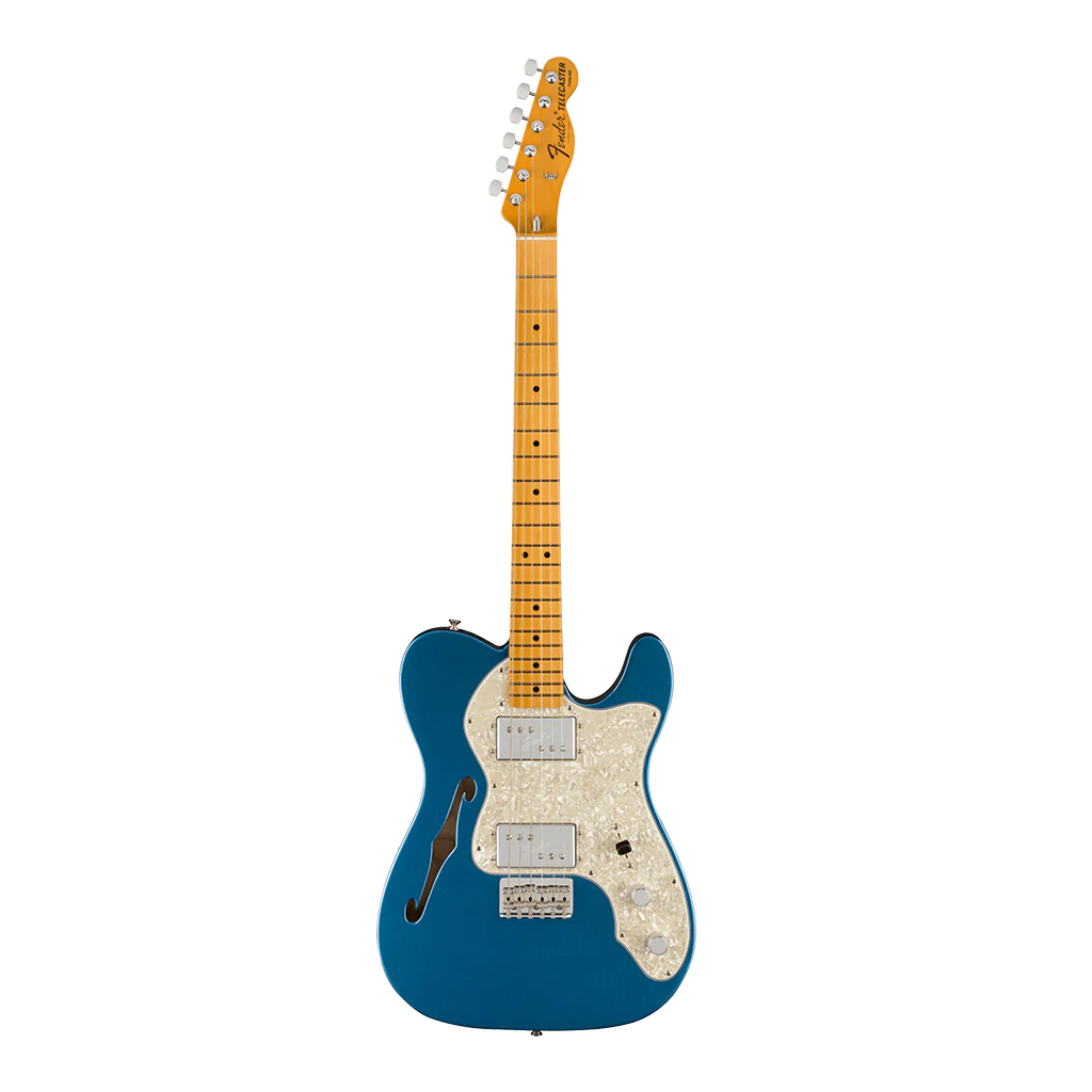 Fender American Vintage II 1972 Telecaster Thinline, Maple Fingerboard in Lake Placid Blue