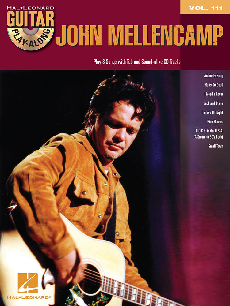 John Mellencamp Guitar Playalong Volume 111 BK/CD