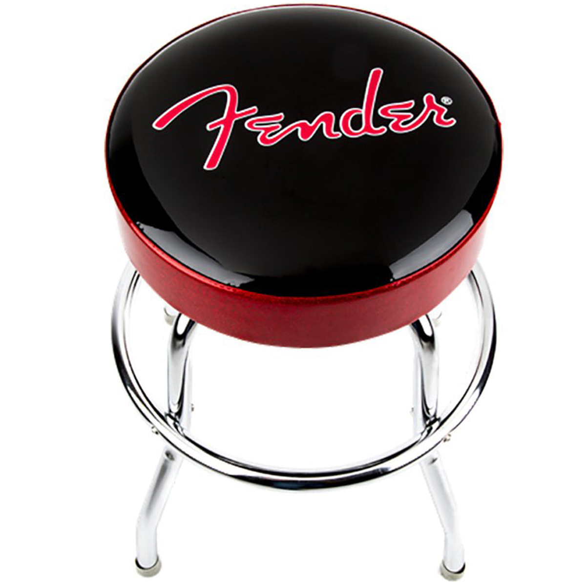 Fender 24" Logo Barstool in Red and Black