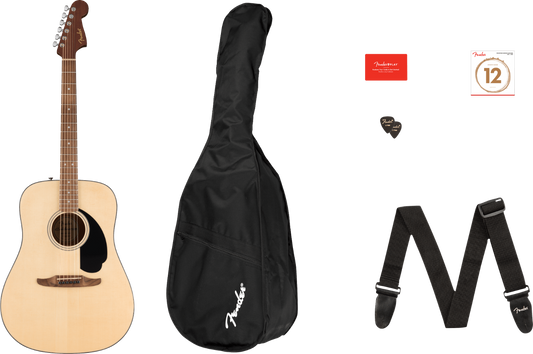 Fender California Standard Redondo Pack in Natural (Inc. Gig Bag, Strap, Picks, Extra strings)