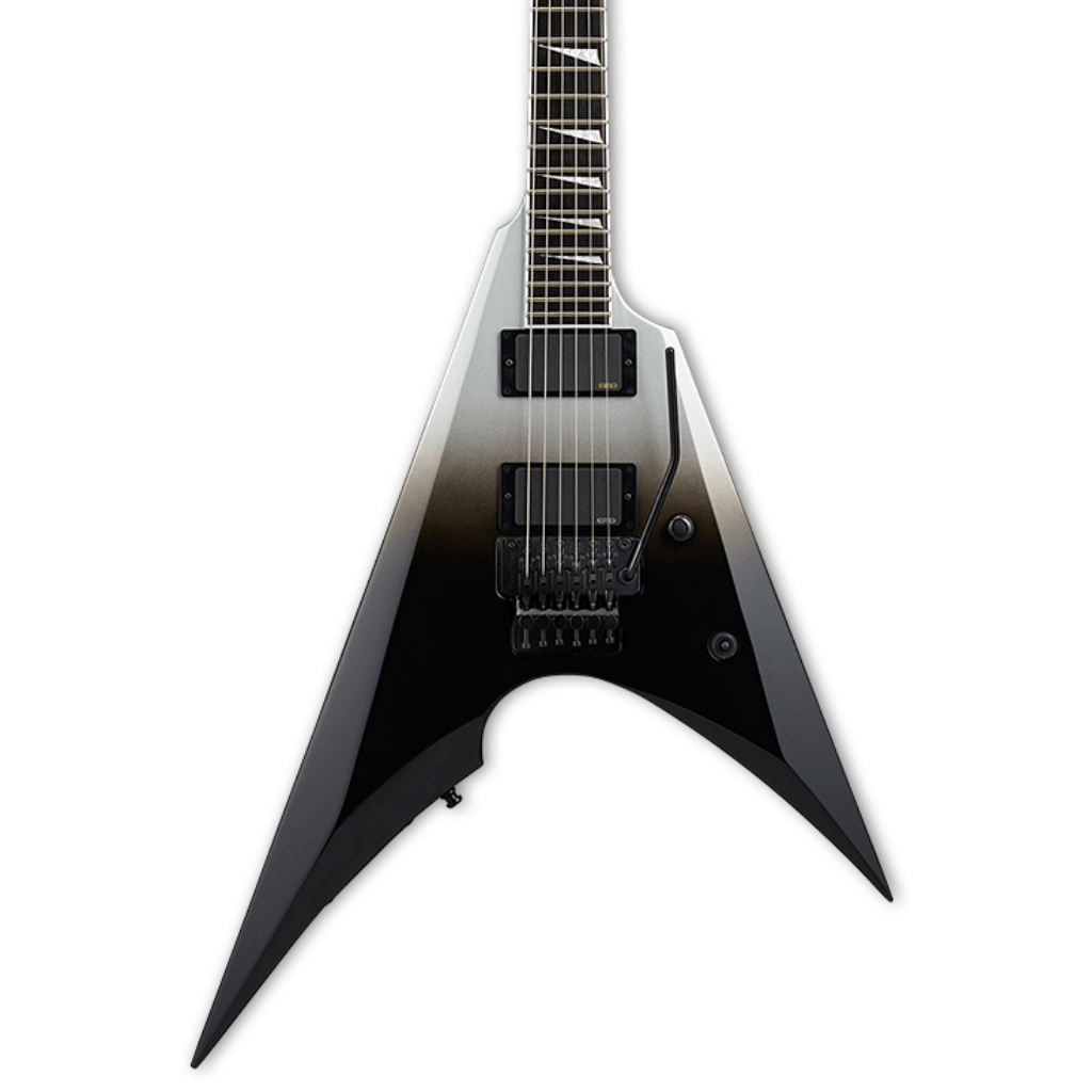 ESP E II Arrow in Black Silver Fade