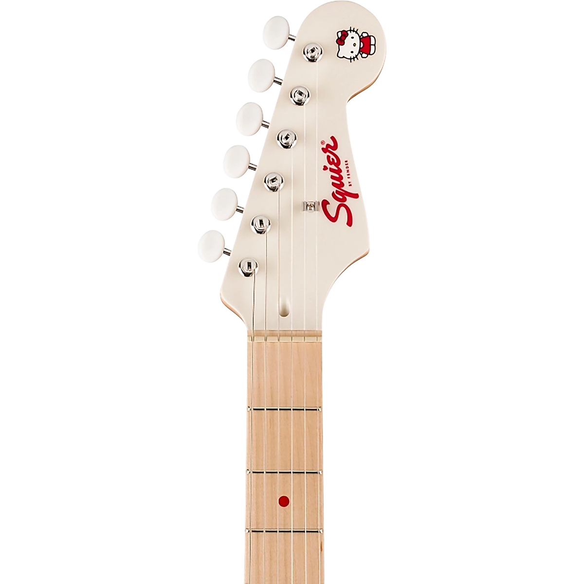 Squier x Hello Kitty Stratocaster Electric Guitar in White